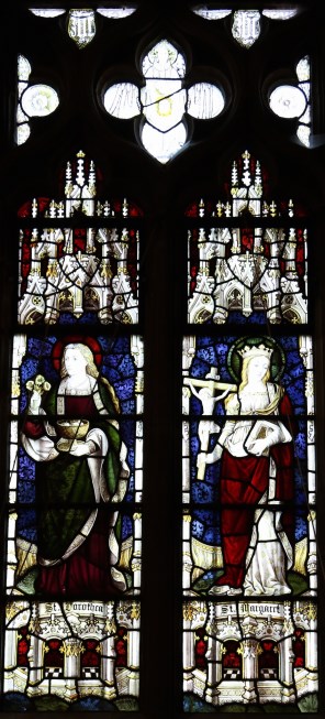 카이사레아의 성녀 도로테아와 안티오키아의 성녀 마르가리타_by Burlison and Grylls Co._photo by Andrewrabbott_in the Church of the Holy Angels in Hoar Cross_England.jpg